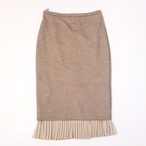 NWT MaxMara Beige Melange Knitted Skirt Size 4